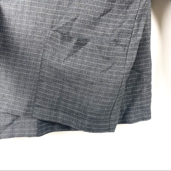Modern Essentials Striped Dark Gray Blazer Large - Picture 5 of 9